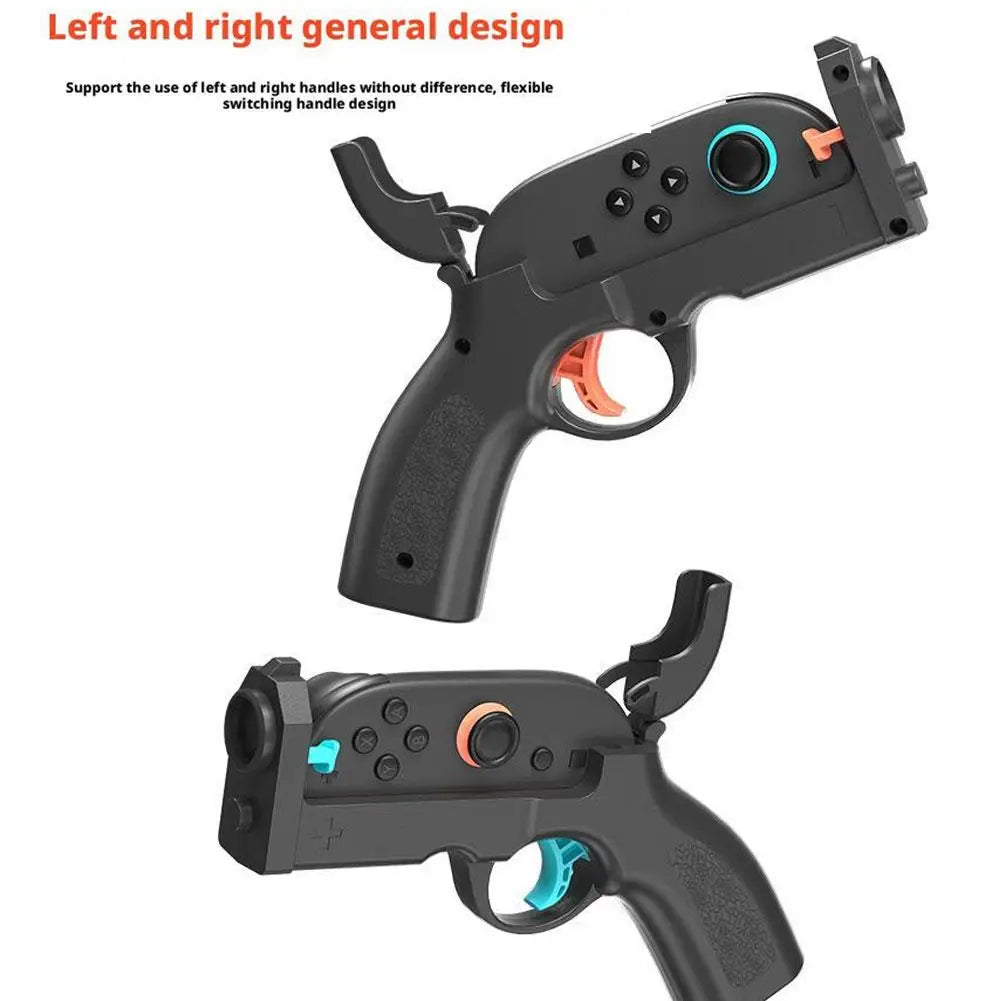 1Pair Shooting Game Gun For Switch 2 Left and Right Controller Shooting Gunstock Hand Grip For NS2 Gaming Accessories