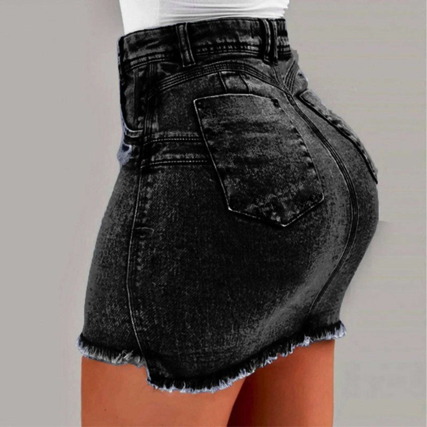 Mini Skirt Women's Wash Mini Female Short Skirts Summer Women's Sexy Denim Skirt Skirts for Women Knee Length Casual