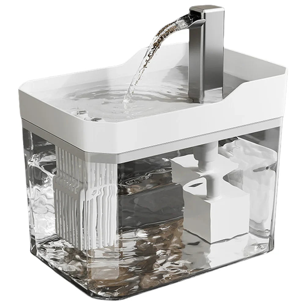 Cat Water Fountain with Quiet Pump Dog Water Dispenser USB Anti-Dry Burning Cat Drinker Cat Fountain for Cats Indoor