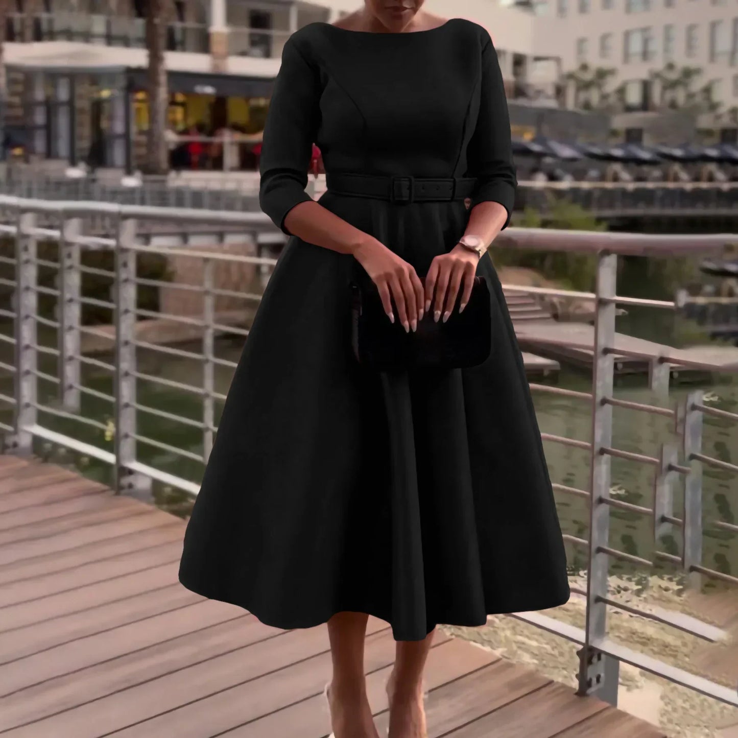 Fashionable Elegant Women's Clothing Dress Suitable For Bridesmaid Party Dress High Waist Design Various Sizes Available