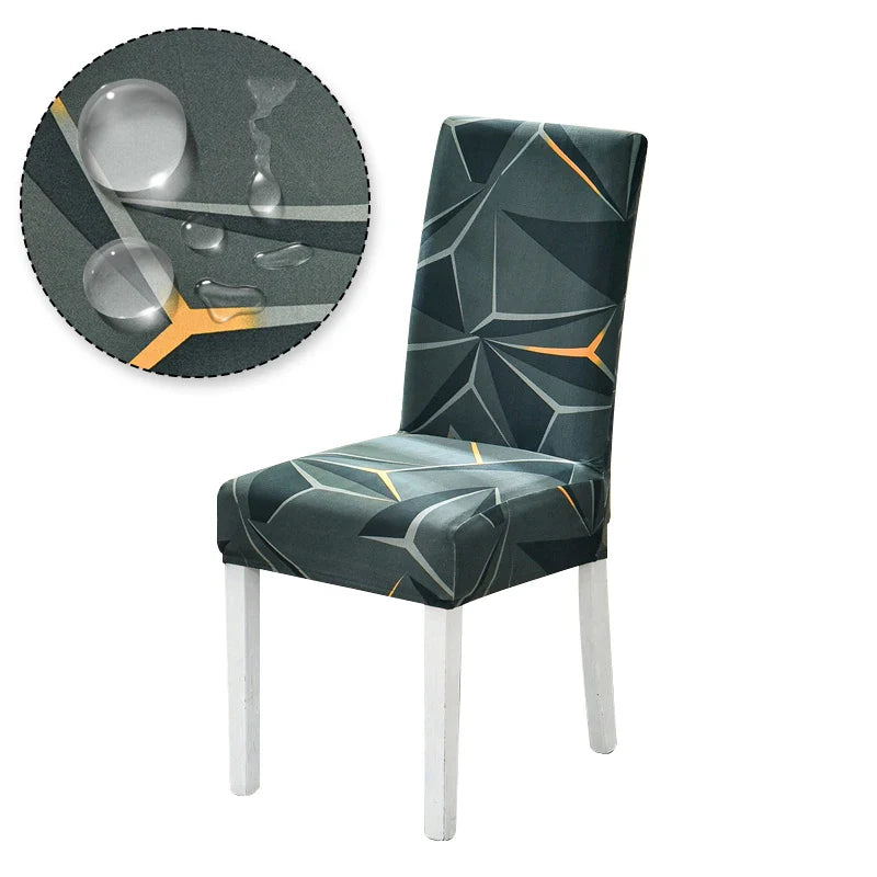Chair Cover Printed Stretch Anti-dirty Elastic Seat Cover used For Wedding Party Home Kitchen Dining Room office living room
