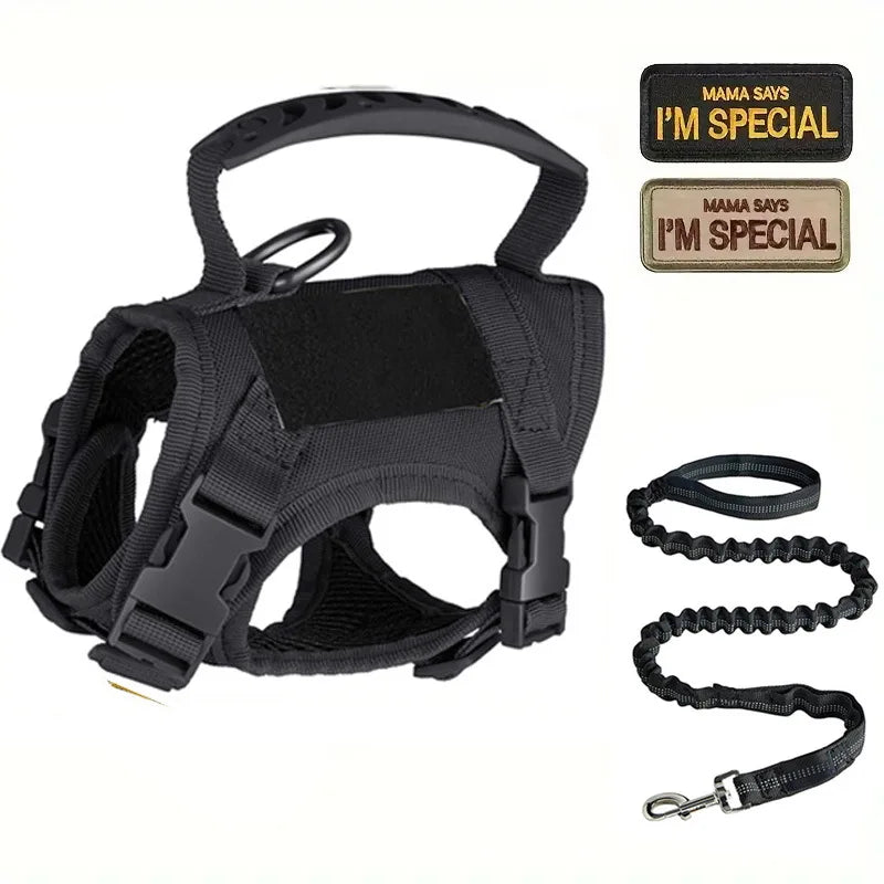 Tactical Cat Harness For Walking Escape Proof Adjustable Pet Vest Harness Soft Mesh With Control Handle For Large Cat Small Dog