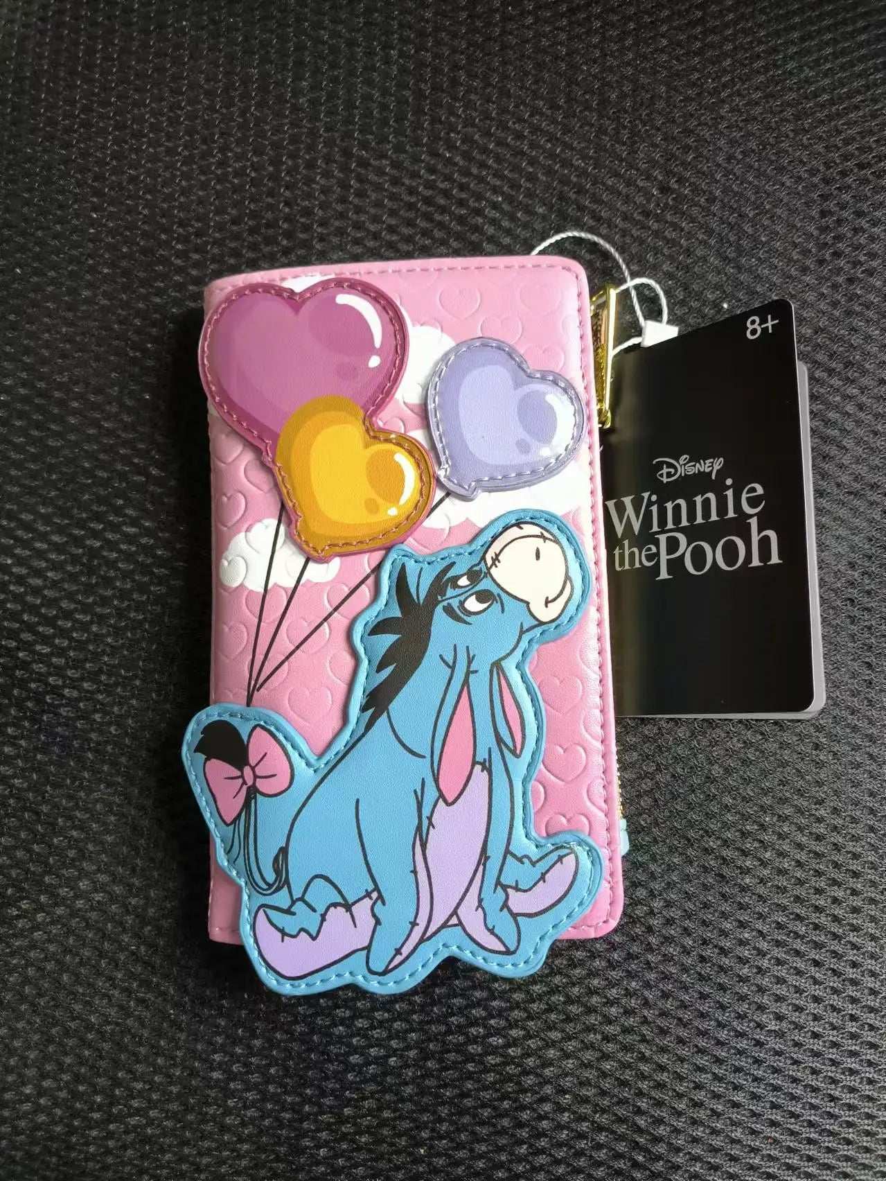 Loungefly Disney Pooh Bear Eeyore Balloon Printed Backpack Pu Leather Fashion Shoulder Bag Travel Bag School Bag Wallet Gift