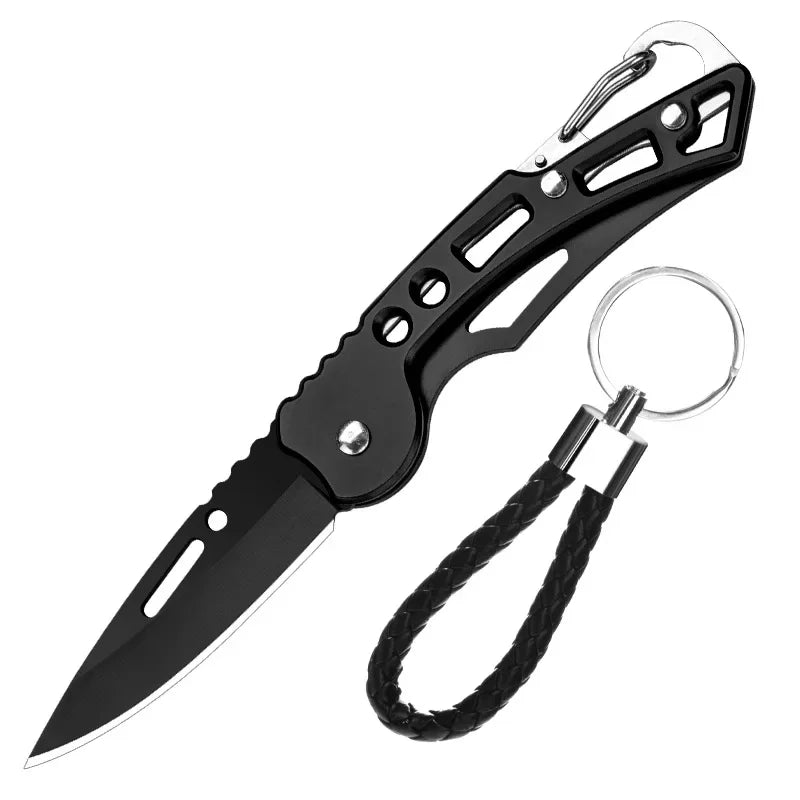 Portable folding knife, stainless steel, survival, hunting, camping, fishing, rock climbing, fruit knife, outdoor camping tools