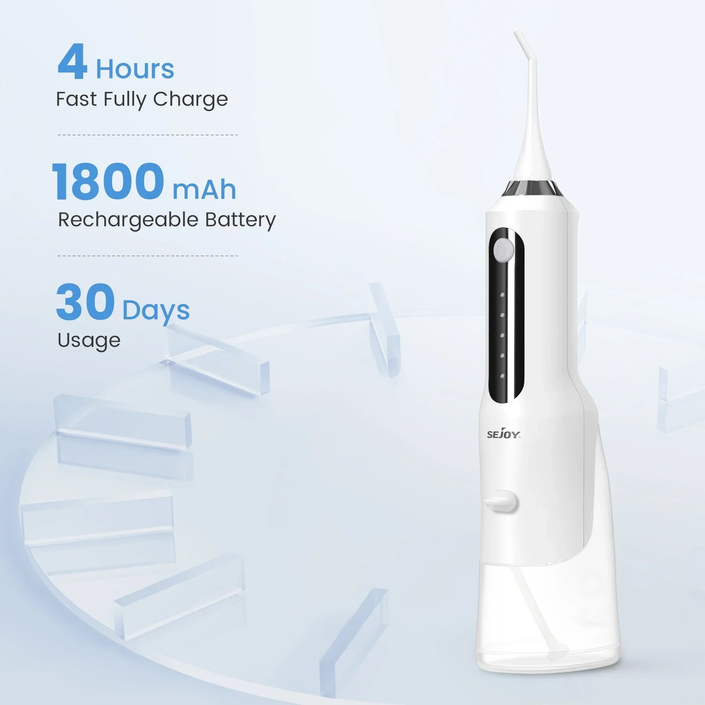 SEJOY Water Flosser for Teeth Irrigator Teeth Whitening Tool Portable Water Pick Personal Care Appliances Dental Teeth Cleaner