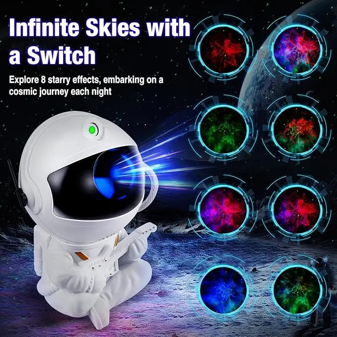 Astronaut Star Projector Lamp, Suitable for Multi-Room Decoration, A Great Gift, and a Perfect Starry Night Light for Bedroom