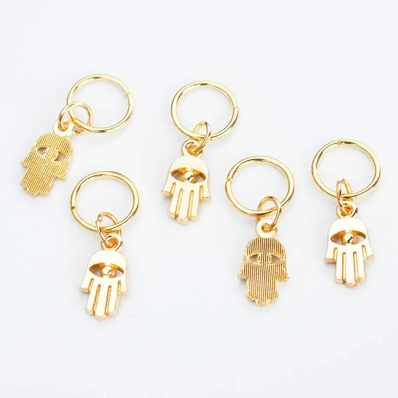 Hair Braid Dreadlock Beads Clips Charms African Braids Cuffs Rings Hip Hop Style Jewelry Dreadlock Clasps Accessories