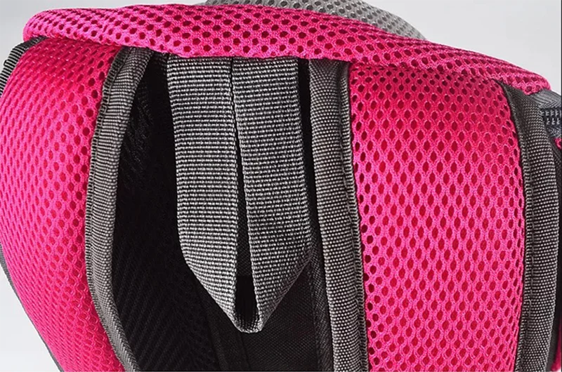 Double Shoulder Portable Travel Backpack Pet Dog Outdoor Carrier Bag Pet Dog Front Bag Mesh Backpack Pet Carrying Supplies