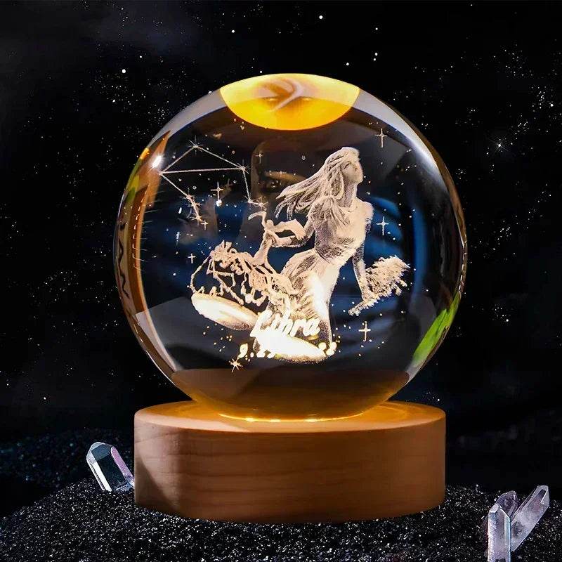 3D Crystal Ball Glass Decoration