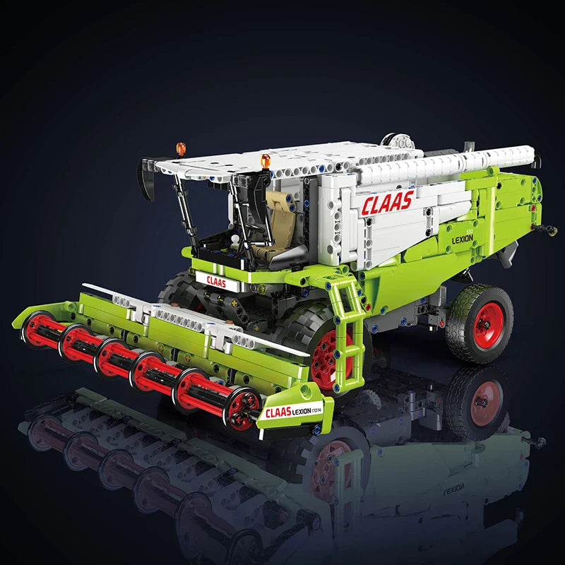 Mould King 17014 Technical Car Building Block The Remote Control Harvester Model Assembly Truck Bricks Toys Kids Christmas Gift