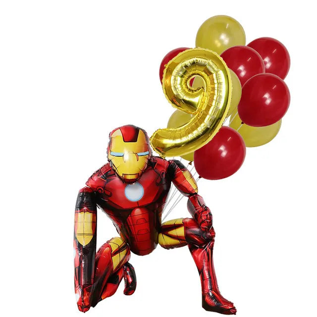 Super Hero Spiderman Foil Balloon Birthday Theme Party Decoration Baby Shower Inflatable Toy Air Globos Supplies