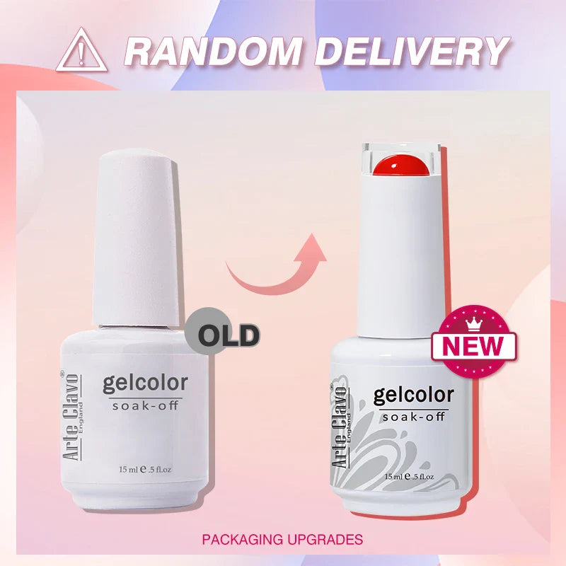 Arte Clavo Autumn Winter Series Jelly Gel Nail Polish 15ml LED Nail Gel Hybrid Varnish Matt Top Base Coat Nail Art Gellak Primer