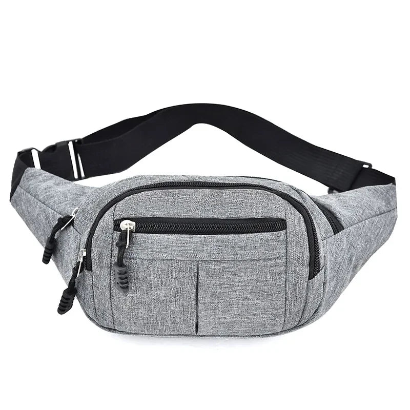 Men's Breast Package Waterproof  Sports Bag  Crossbody Banana Bag