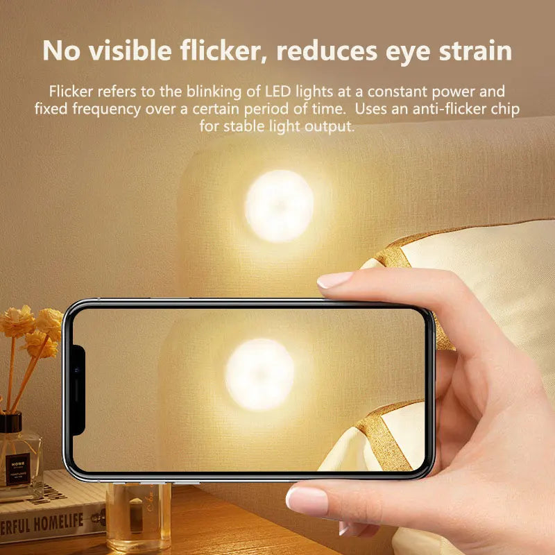 Intelligent Sensing Night Light LED Night Light with Digital Sensor Head Magnetic Suction Wireless-Use Eye Protect Night Lamp