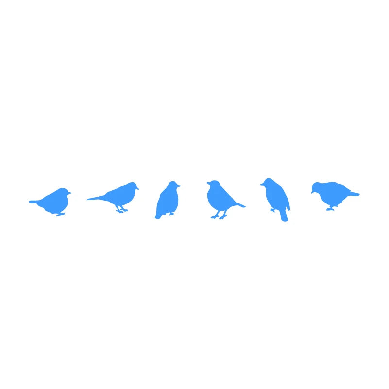 Birds Vinyl Wall Sticker Modern Home Decoration, DIY Creative Bird Decal For Car Window Laptop Decor