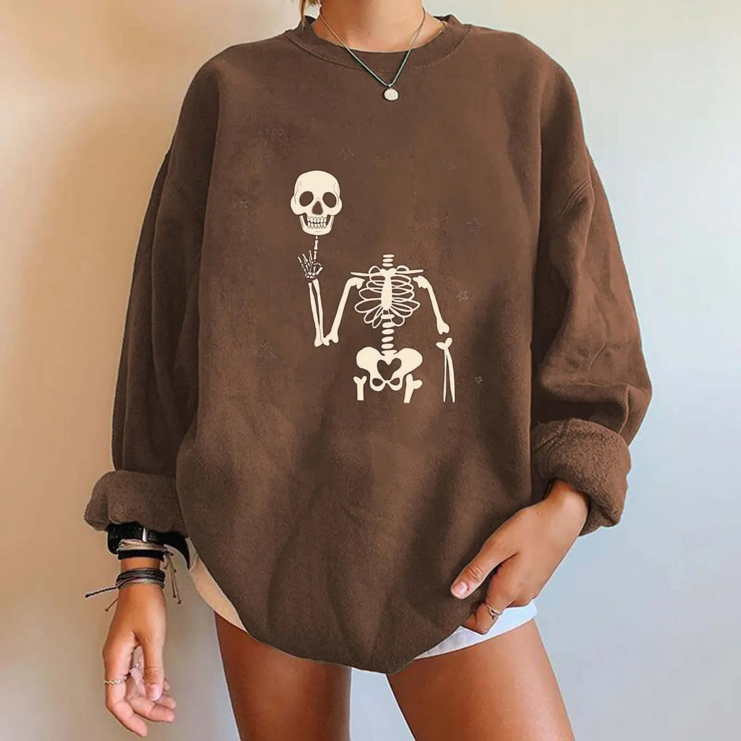Oversized Sweatshirt For Women Fleece Long Sleeve Crewneck Casual Pullover Top Fall 2024 Trendy Clothes Light Hoodies Women