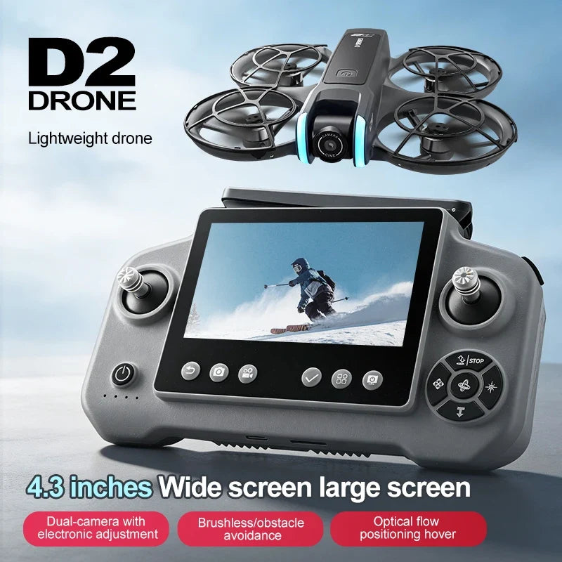 Xiaomi D2 Drone 8K Aerial HD Intelligent Avoiding Obstacle with Larger Screen Remote Control Folding Brushless Power GPS Drone