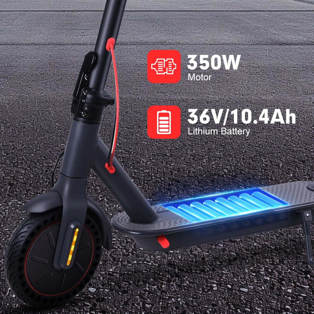 Mankeel 30KM Electric Scooter Adults 350W Foldable Electric Kick Scooter 8.5 Inch APP 10.4AH Folding E-scooter Dual Brake System