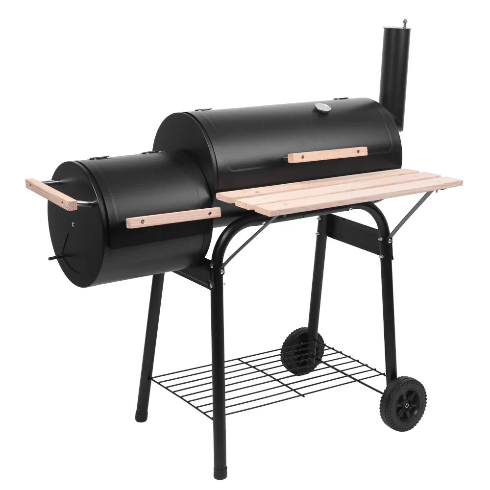 Oil Drum Charcoal Furnace, High Temperature Spray Paint (500-600 Degrees) 15cm Plastic Wheel.