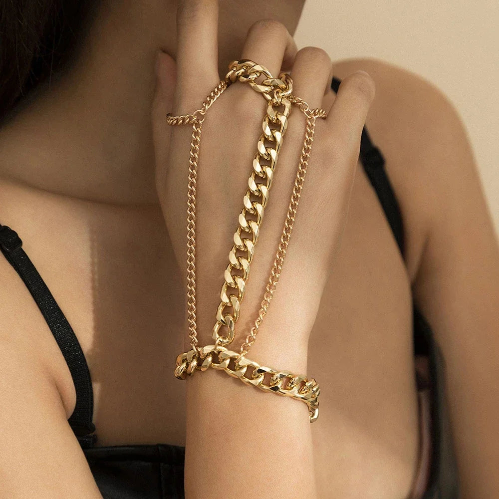 Bohemian Vintage Hollow Flower Finger Bracelet For Women Festival Turkish Slave Bracelets Beach Gypsy Tribal Bangle Sexy Jewelry