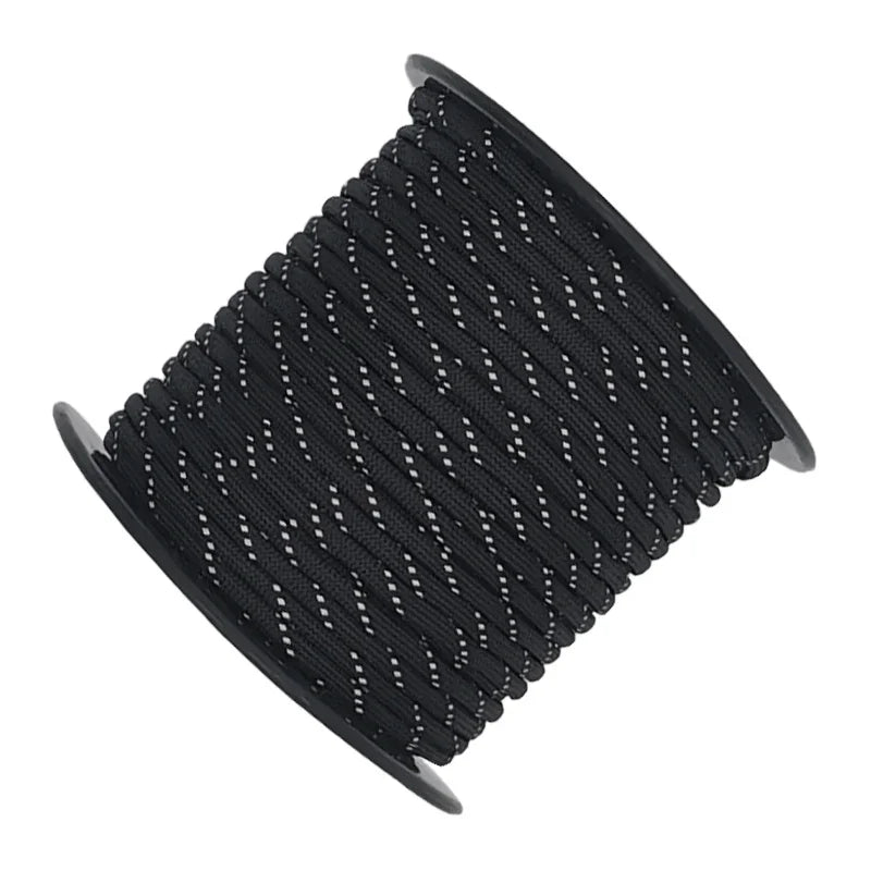 50/100m multifunctional 7 Core Reflective 550 Paracord Rope 4 mm Camping Survival Edc Outdoor Parachute Cord Lanyard Rescue rope