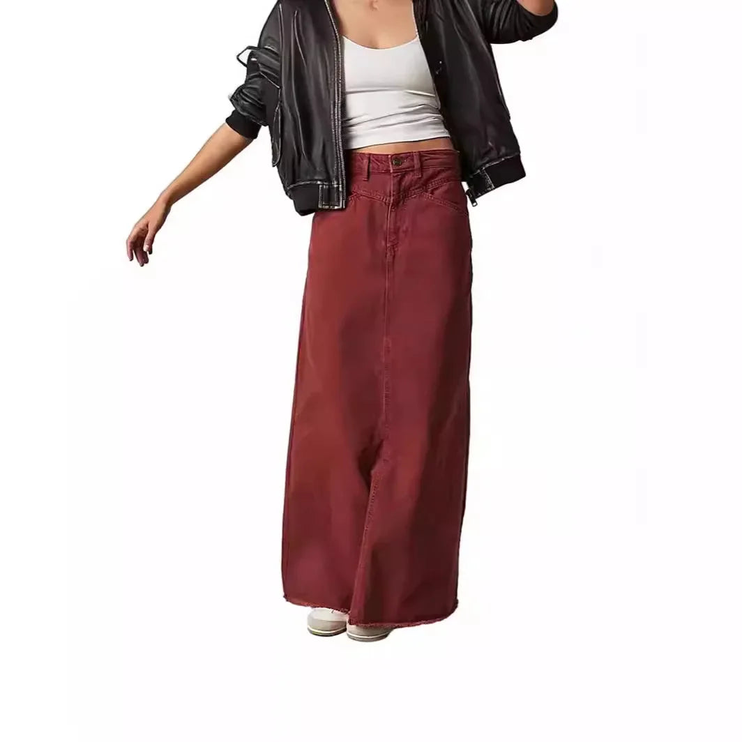 Loose Casual Summer Denim Skirt, Comfortable, Breathable, Summer Skirt.