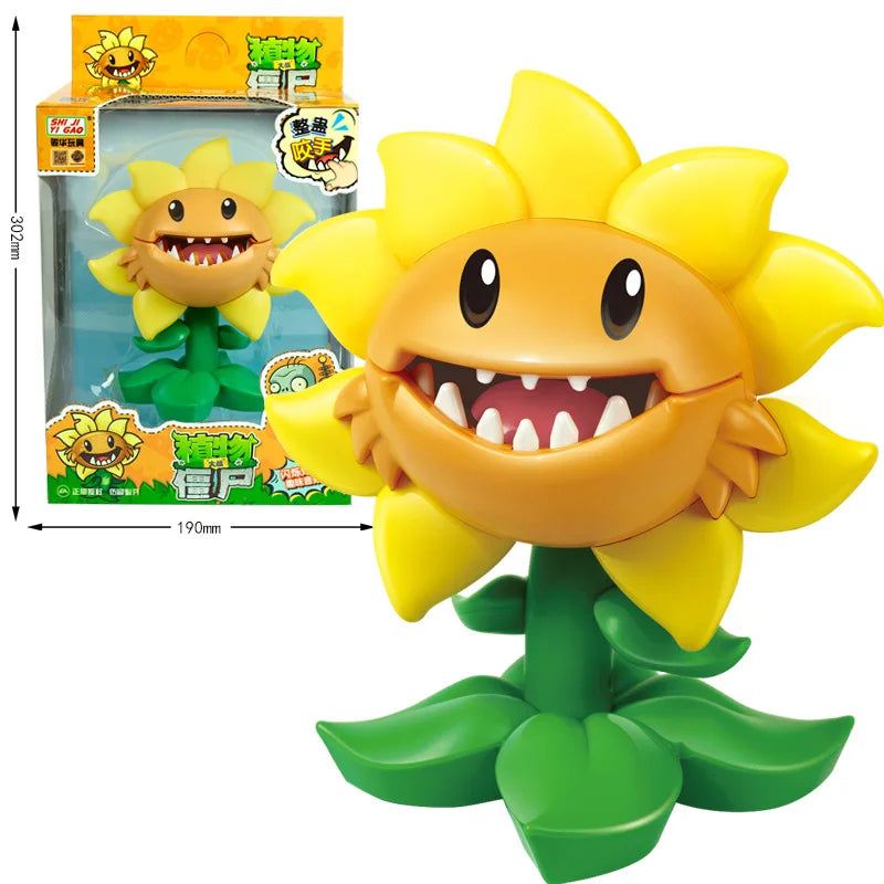Plants vs Zombies 2 Tricky Toys Primal Sunflower Genuine Licensed Model Parent-child Interactive Toy Friends Party Game Kid Gift