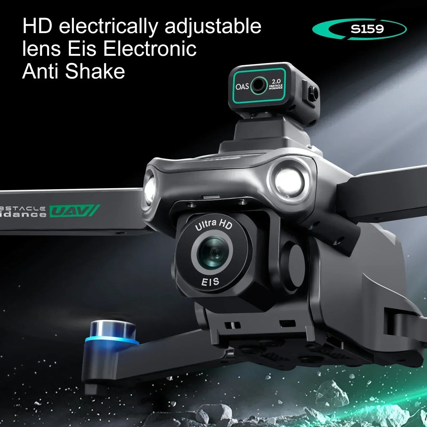 2024 S159 GPS Brushless Drone Screen Controlled Memory Card 8K HD Camera Obstacle Avoidance Aerial Photography Dron Toy Gift 2KM