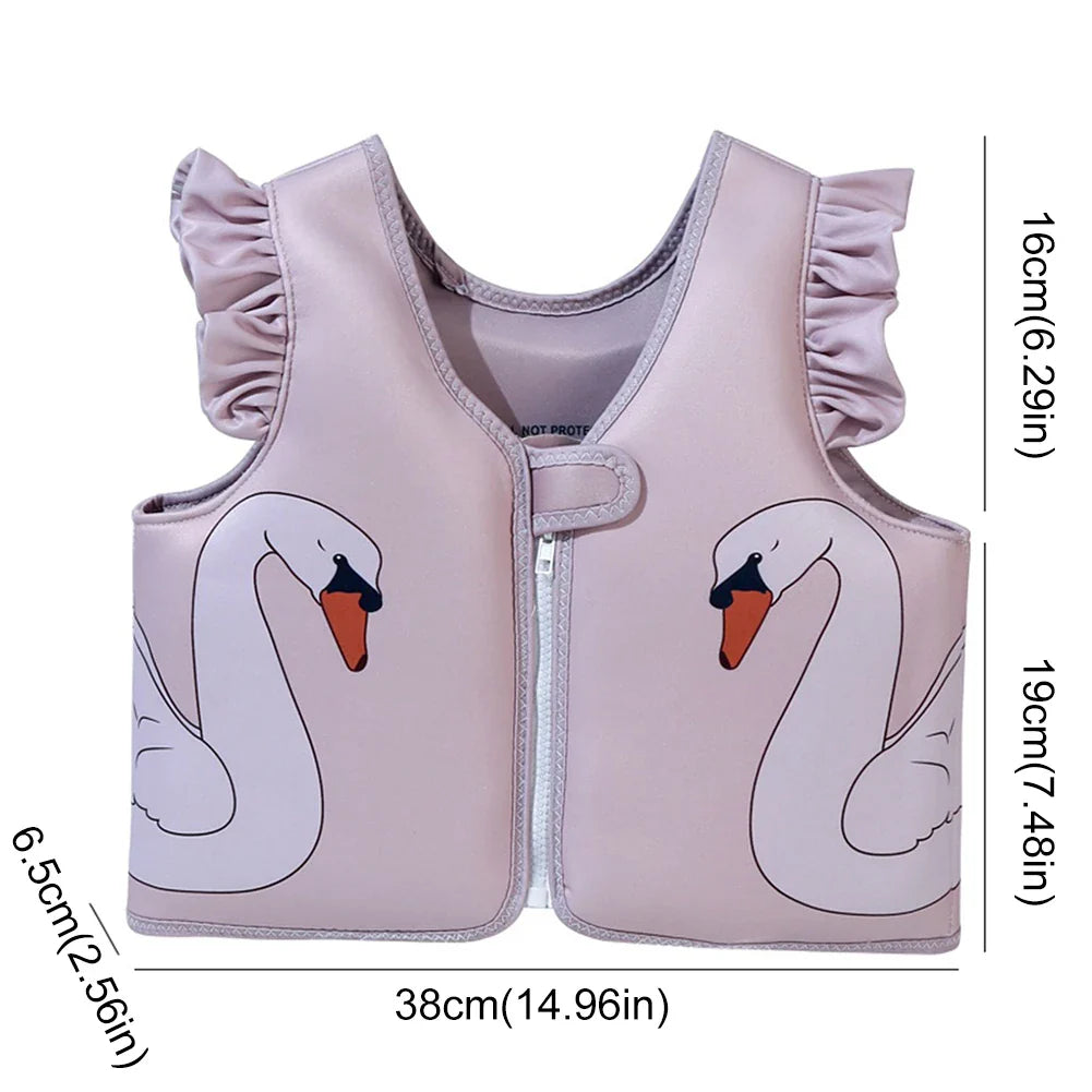 Kids Life Jackets Inflatable Swim Vest Children Assisted Inflatable Swimwear Cartoon Toddler Life Vest Swimming Pool Accessories