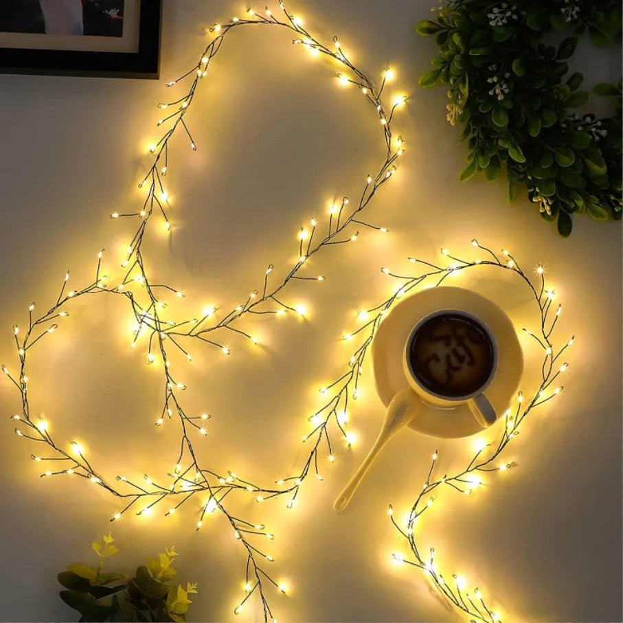 42M LED Fairy Light Copper wire Cluster String Lights Christmas Garland For Terrace Home New Year Christmas Tree Decor Lamps