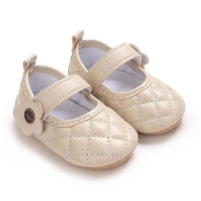 0-1Year Baby Shoes Infant Pre-Walker Shoes Girls Princess Bow Shoes Cute Breathable Flower Soft Sole Casual Sports Footwear