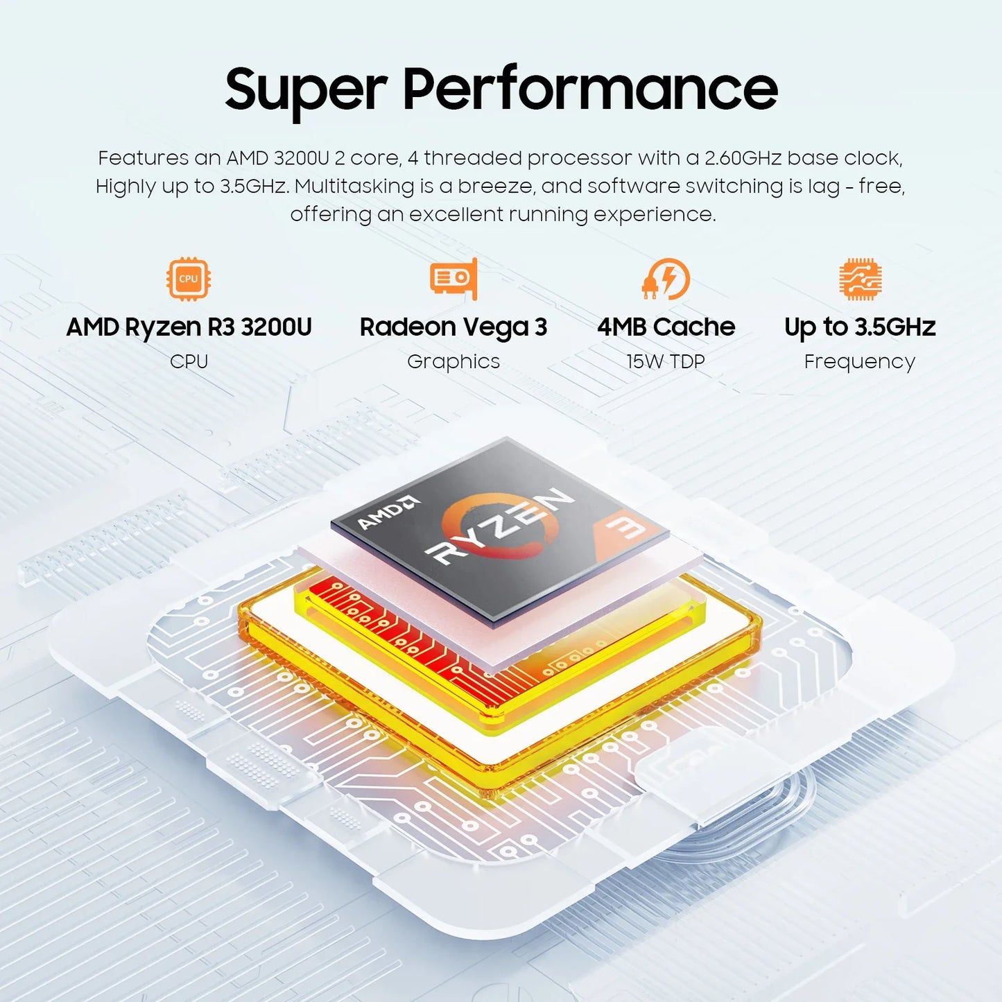 2 in 1 Laptop Computer,15.6" 8GB 256GB Touchscreen , AMD Ryzen R3 3200U, Radeon Vega 3, 1920x1080 FHD Display Blacklit Keyboard