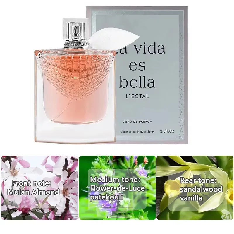 Original 75ml Beautiful Life Women Perfume True Love Rose Fragrance Lasting Perfume Fresh Natural Romantic Temperament Perfume