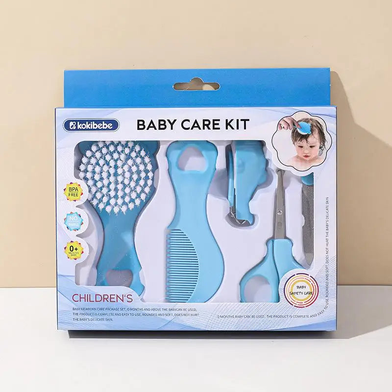 Baby Care Kit Baby Nail Clippers Nasal Aspirator Nose Cleaning Tool Safety Comb Brush 10-Piece Set Specially Designed for Bags