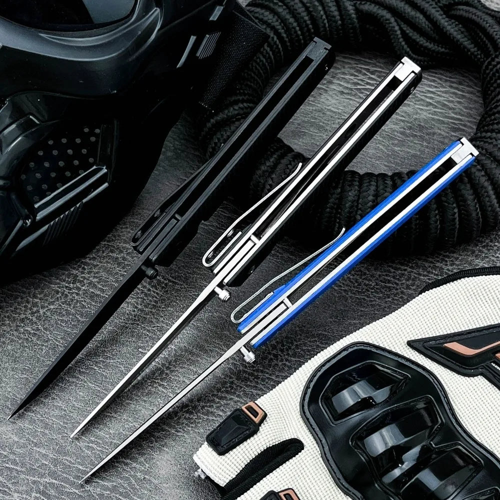 7096 Folding Knife Portable Tool Pocket Knife 8Cr13MoV steel Blade Nylon Fiber Handle Outdoor Hunting for Hiking Tool