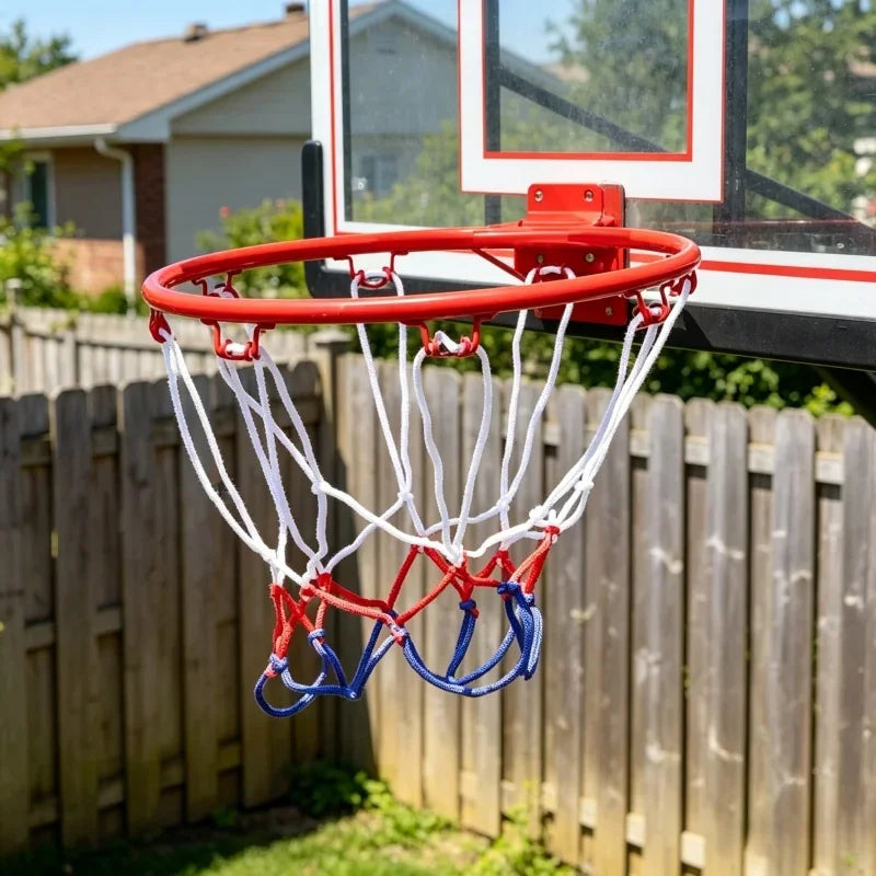 Wall Door Mounted Children Basketball Hoop Rim Screws Installed Goal Net Indoor Outdoor Shooting Practice Sports Toy Equipment
