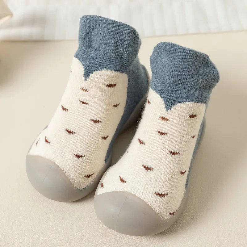 Newborn Baby Shoes Infant Cute Cartoon Kids Boy Shoes Soft Rubber Sole Child Floor Sneaker Booties Toddler Girls First Walker