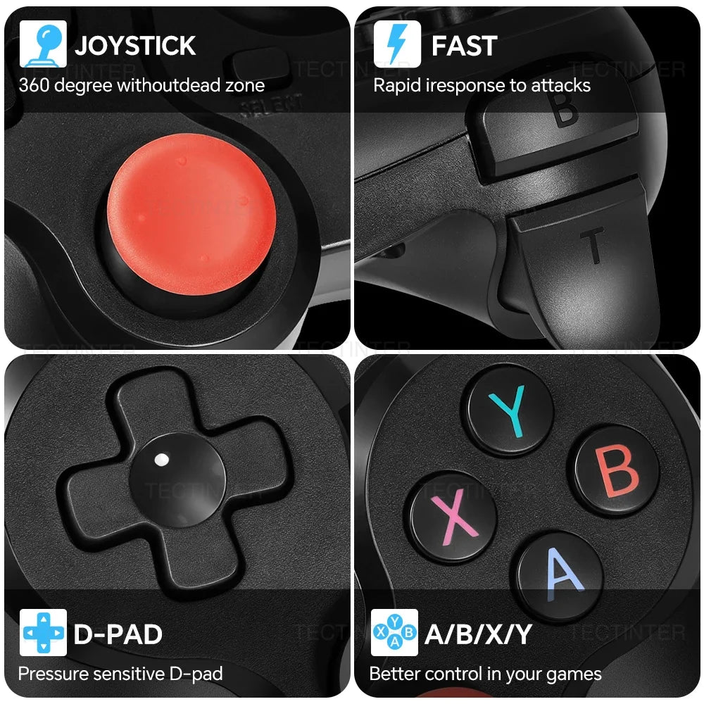Bluetooth-Compatible Wireless Gamepad for PS4/PS3/Switch 1/Switch 2 Console Game Controller for Android/IOS PC Joystick Controle