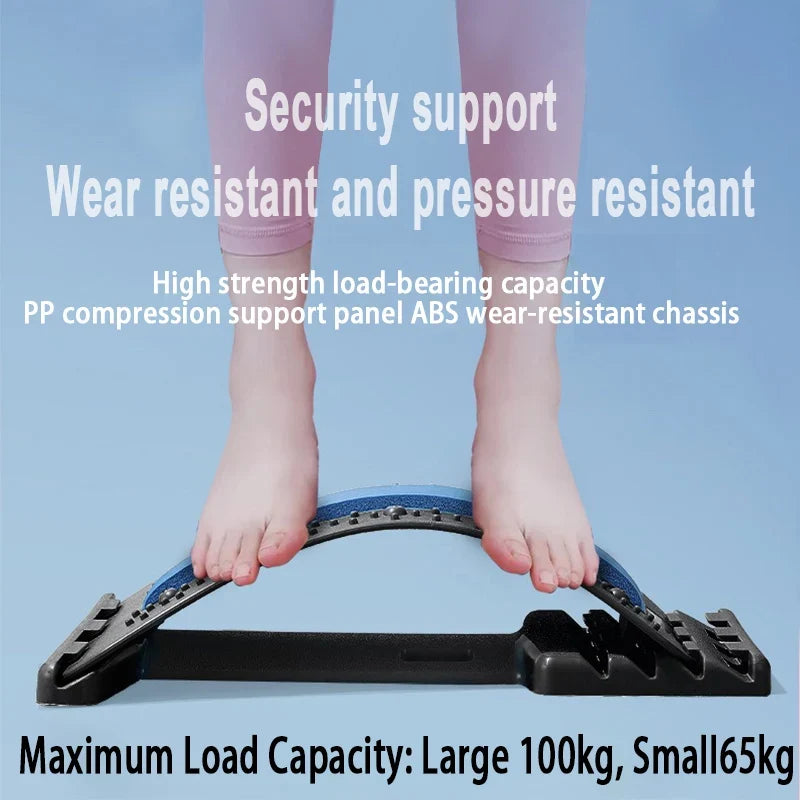 Lumbar Stretcher Device for Lower Back Pain Lower Device for Back Opening Yoga Spine Correction Pillow for Back Chiropractic YBA