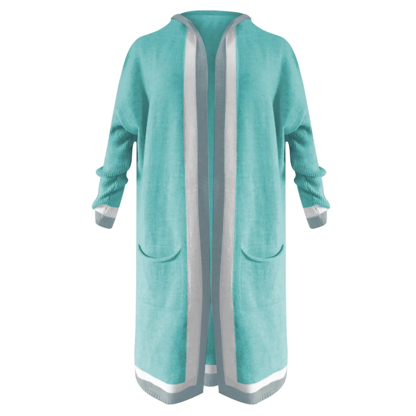 Women's Casual Hooded Sweater Cardigan Coat Chic Warm Loose Fit Streetwear Long Sweater Knitted Cardigan Autumn Winter Oversized