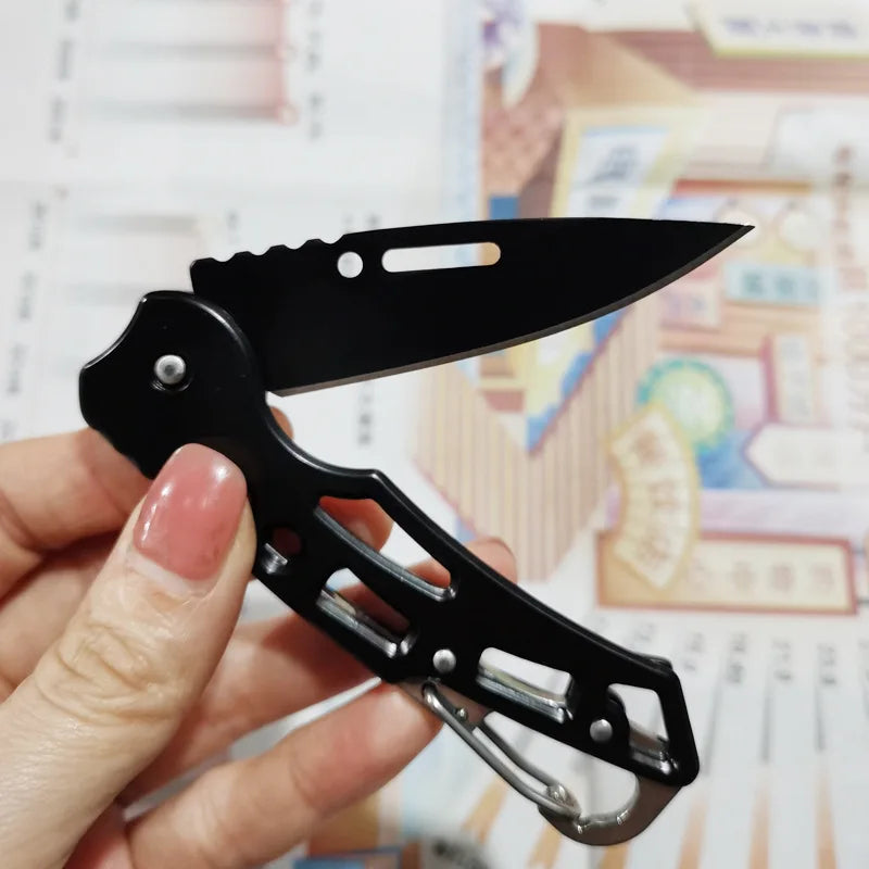Portable folding knife, stainless steel, survival, hunting, camping, fishing, rock climbing, fruit knife, outdoor camping tools