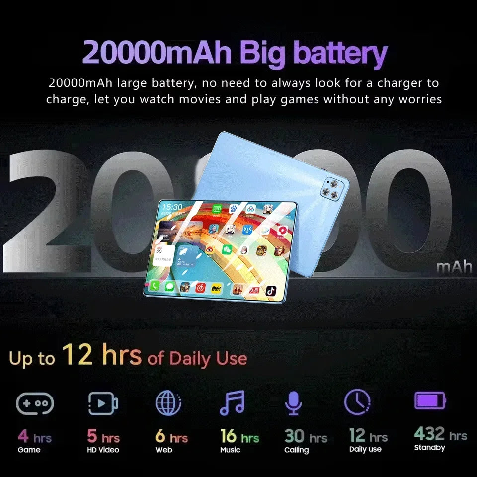 2026 Original Tablet iPad Air Pro 11 Inch 22GB+2TB Tablet PC Android14 Pad Tablet PC Phone Dual SIM Card 5G Wifi  tablet Mini PC