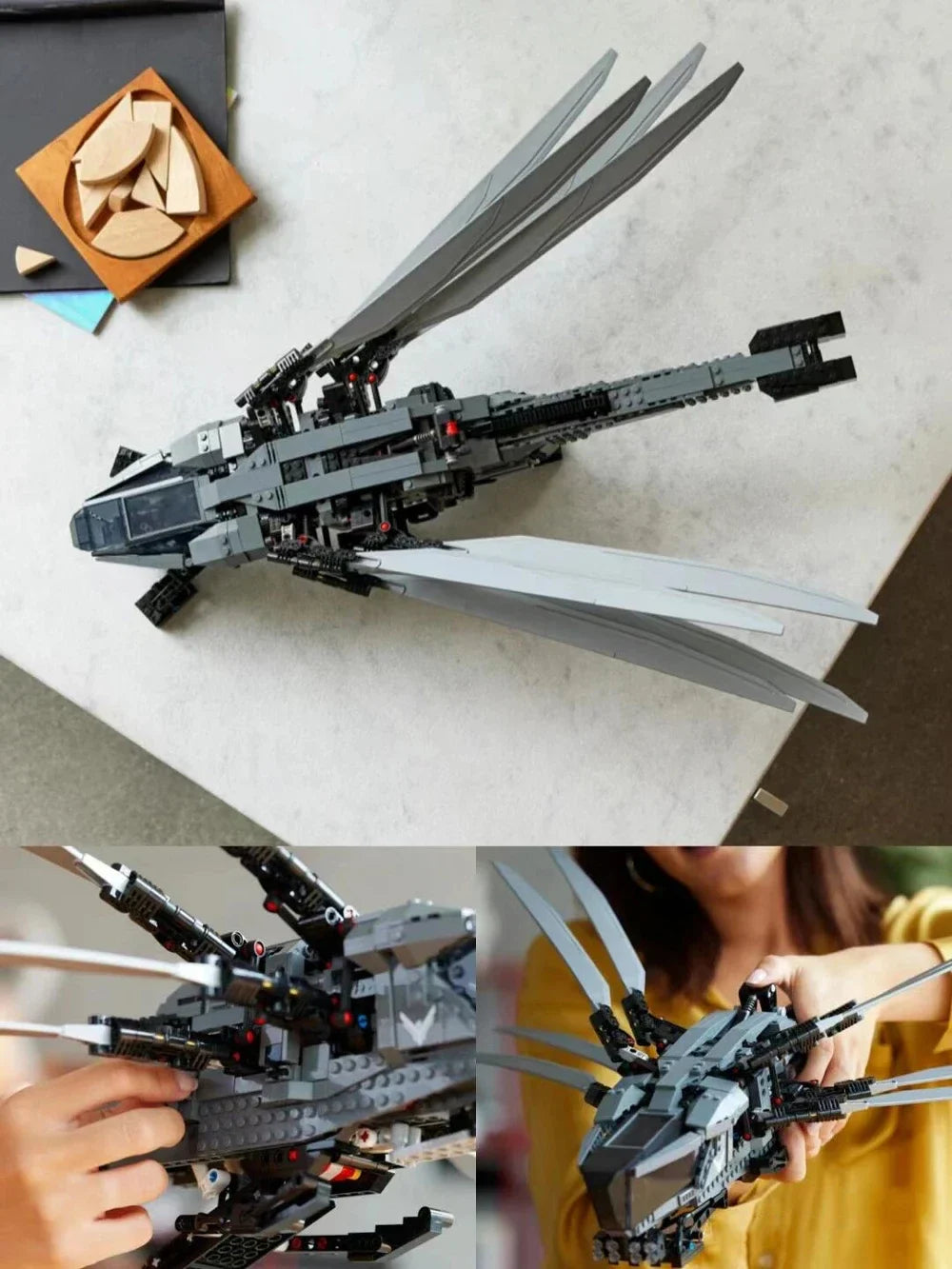 1369PCS Dune Atreides Royal Ornithopter Model Building Blocks Compatible with 10327 Creative Aircraft Bricks Toys for Kids Gifts