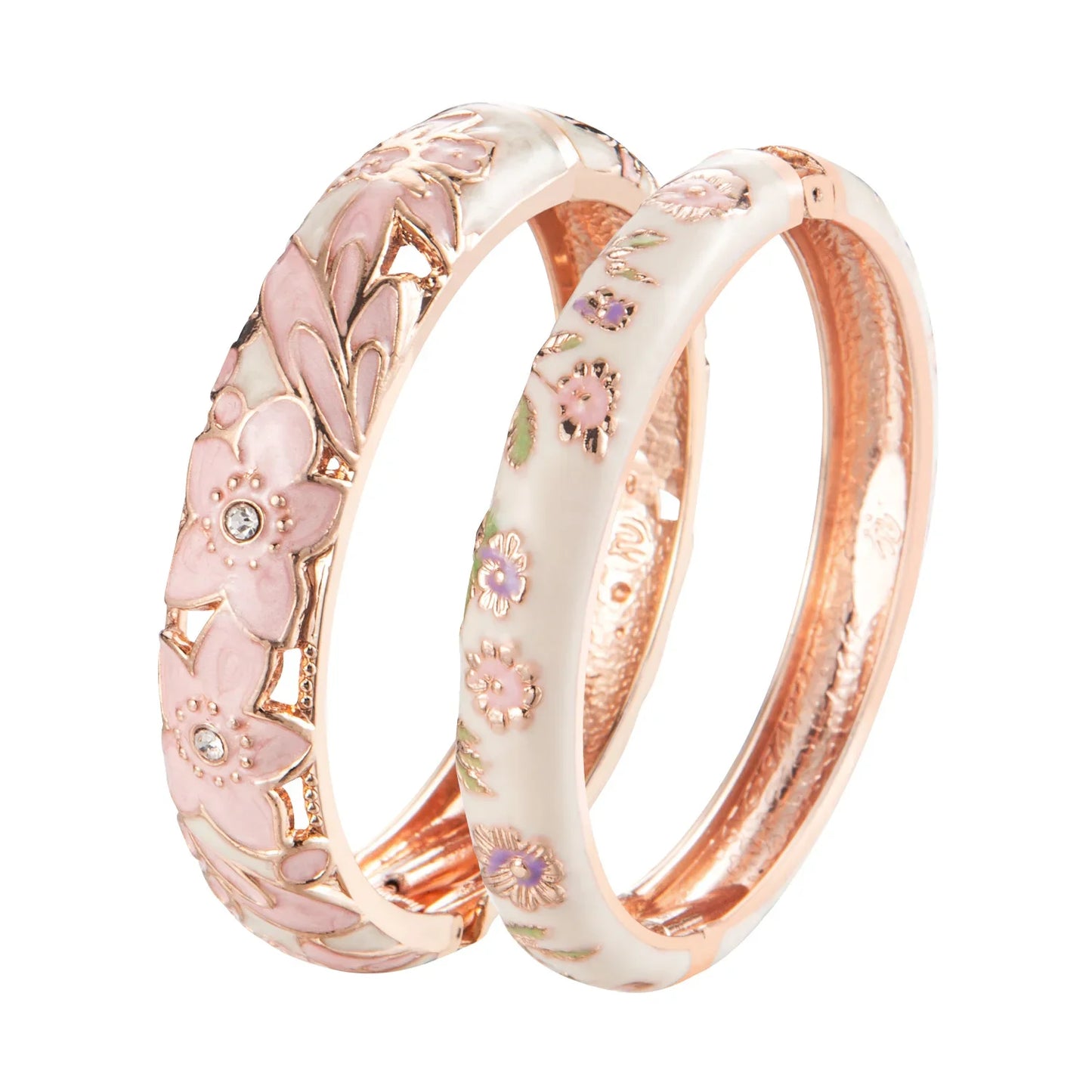 Bangle for Women Double Enamel Bangle Set Cloisonne Women's Jewelry