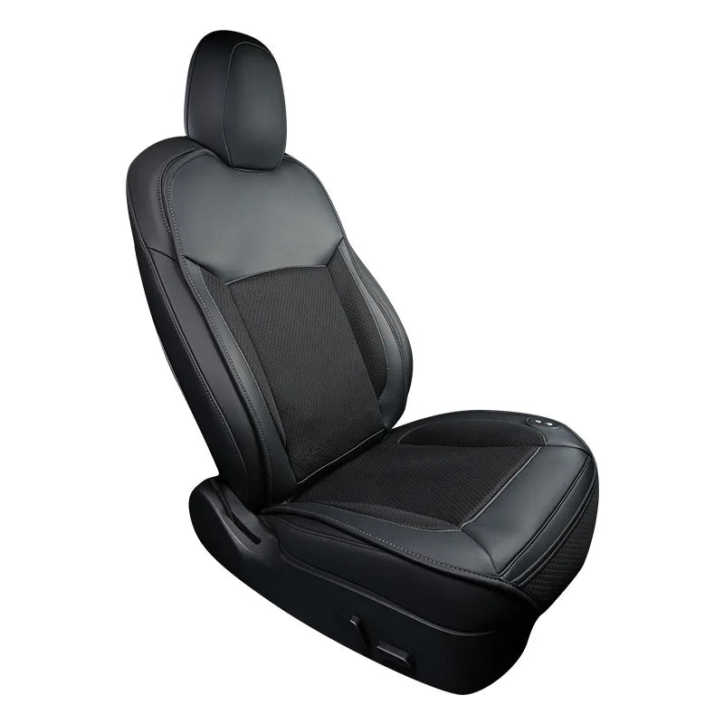 Upgrade Tesla Model Y Model 3 Smart Cooling Car Seat Cushion for Summer Driving Breathable Seat Cover with 10 Fans 15s Cool Down