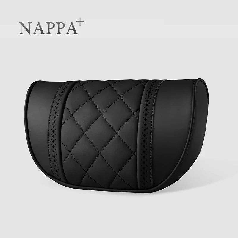NAPPA Leather Car Seat Rest Cushion Headrest Car Neck Pillows For Mercedes Benz Maybach S-Class Headrest Lumbar Pillow Support S