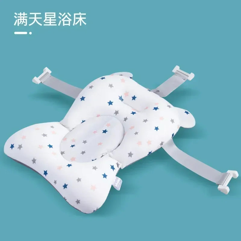 Baby Shower Bath Tub Pad Non-Slip Newborn Bathtub Mat Safety Nursing