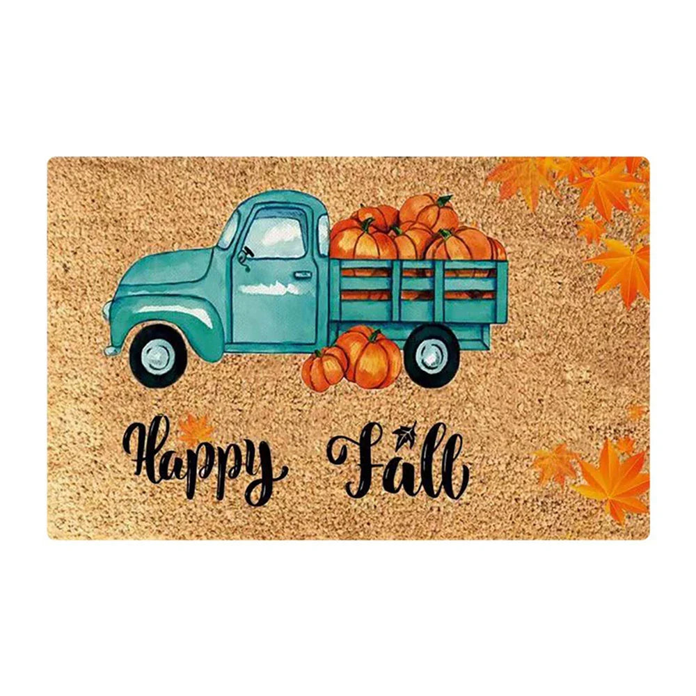 40x60cm Fall Harvest Welcome Doormat Fall Door Mat Fall Front Door Mat for Yard Farmhouse Thanksgiving Home Door Decorations