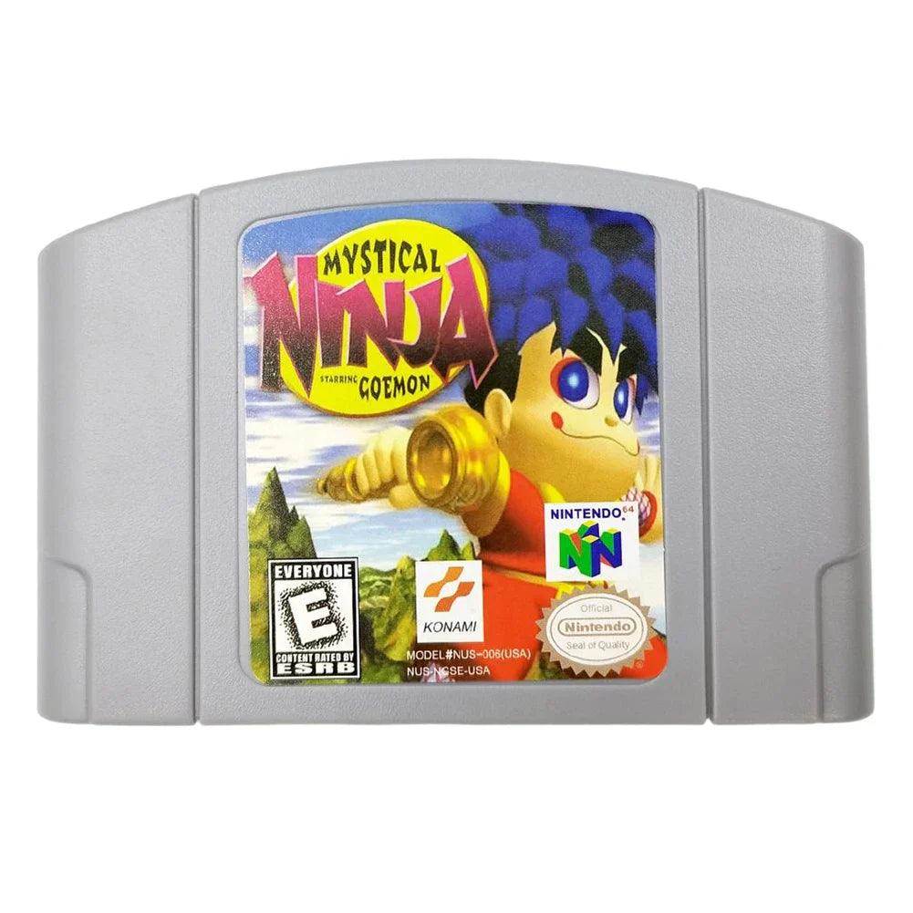 64 Bit Video Game Console US Version Toys Game Collection Cartridge N64 Series Kart Party Super Smash Bros Bad Fur Day