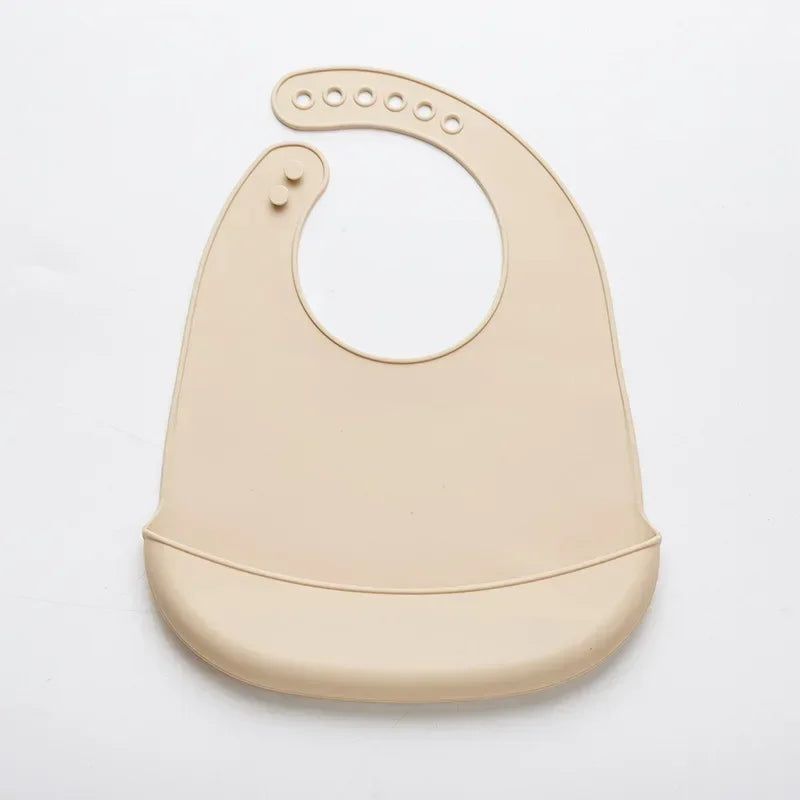 1-3pcs Baby Bib Adjustable Waterproof Bibs Babies Soft Edible Silicone